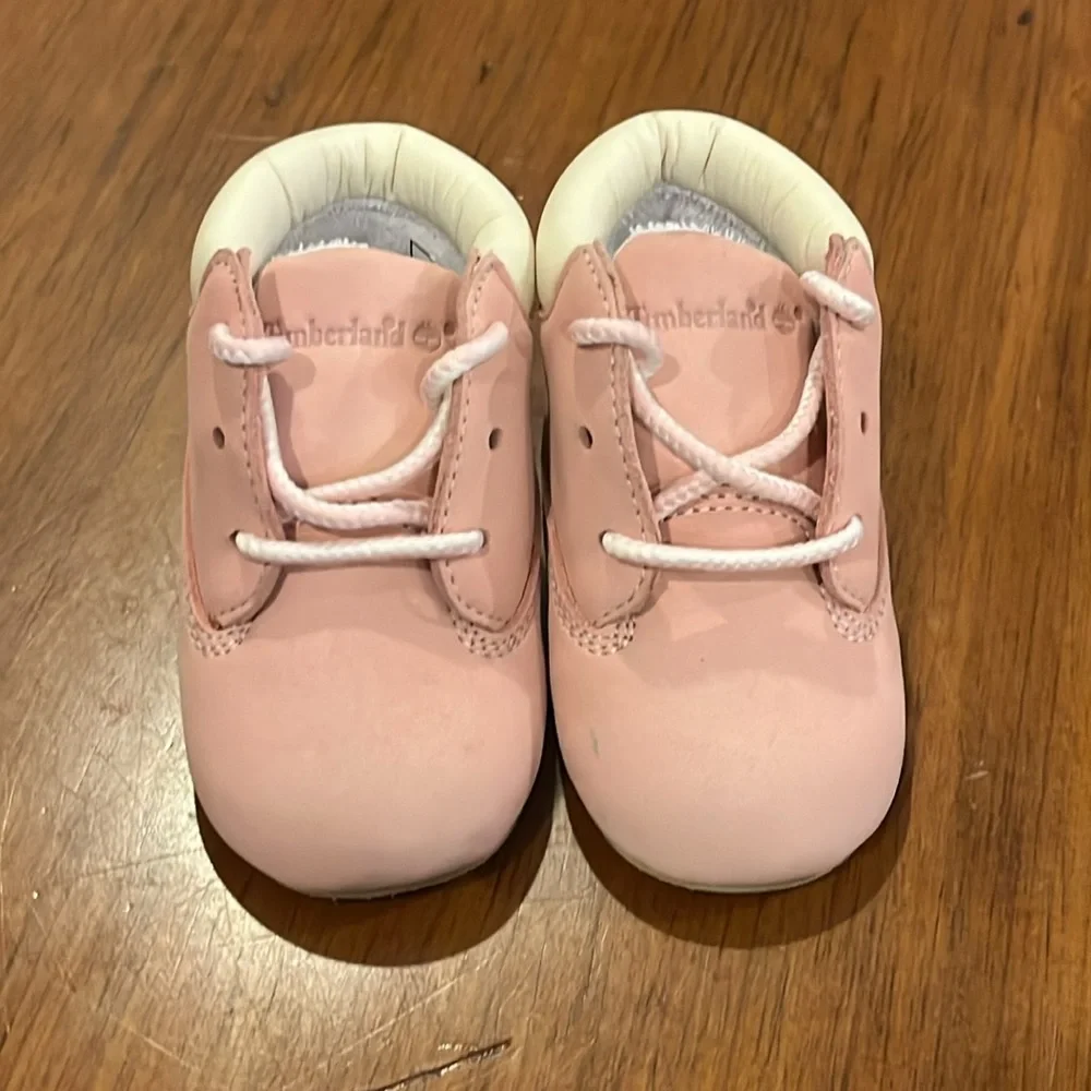 Timberland Infant Baby Crib Booties Boots Crib Shoes Girls Size 1 - 3/6 Months